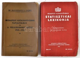 2 Db Statisztikai Zsebkönyv: Illyefalvi I. Lajos: Budapest Székesfőváros Napjainkban és A Világháború Előtt 1912-1931 (B - Unclassified