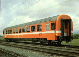 ** 10 Db MODERN Használatlan Német Vasúti Kocsik  Motívumlap / 10 Modern Unused German Railway, Train Motive Postcards - Ohne Zuordnung