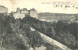 T2/T3 1912 Budapest I. Királyi Vár, József Főherceg Palotája A Szent György Téren (EK) - Unclassified