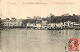 T2/T3 Budapest II. Lukács Fürdő A Rózsadombbal, Villák. Taussig A. 5824. TCV Card (EK) - Non Classés