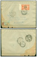 V6728 SAN MARINO 1947 Roosvelt 31 L. Su Assicurata 27.12.47 Per Macerata, Annulli Di Transito E Arrivo, - Storia Postale