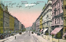 T2/T3 Budapest VII. Erzsébet Körút, Villamosok  (kopott Sarok / Worn Corner) - Non Classés