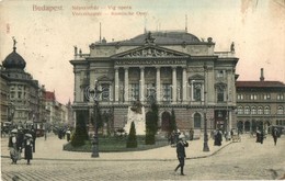 * T2/T3 Budapest VIII. Népszínház, Vígopera, Tinódi Sebestyén Szobor, Villamos, M. Kir. Technológiai Iparmúzeum. Taussig - Zonder Classificatie