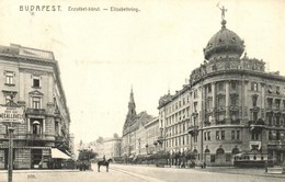 T2/T3 1907 Budapest VIII. Erzsébet Körút (Blaha Lujza Tér), Takarékpénztár, Budapesti Városi Vasút Megállóhely (földalat - Unclassified