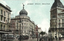 ** T2/T3 Budapest VIII. Rákóczi út (Blaha Lujza Tér), Zene Iskola, Villamosok  (EK) - Unclassified