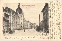 T2 1900 Budapest IX. Iparművészeti Múzeum, Gyógyszertár, Villamos. Fénynyomat Divald Műintézetéből 141. - Unclassified