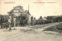 T2/T3 1908 Budapest XII. Svábhegy, Nagyszálloda, Gyógyszertár, Fogaskerekű Vasút Sínek (EK) - Non Classés