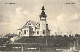 T2/T3 1916 Szentendre, Waczek Villa. Kiadja Fetter Viktor (EK) - Ohne Zuordnung