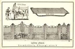 ** T1/T2 Szombathely, Kőszegi Utca 9. Góth János Lakatos Reklámlapja - Unclassified