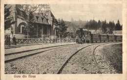 T2 Brassó, Kronstadt, Brasov; Noa Városi Vasút állomása Gőzmozdonnyal / Gara Din Noua / Bahnhof / Urban Railway Station  - Zonder Classificatie