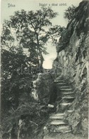 ** T2/T3 Déva, Deva; Részlet A Dévai Várból, Lépcsők. Kiadja Hirsch A. / Cetatea Devei / Castle, Stairs (enyhén ázott Sa - Zonder Classificatie