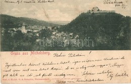 T4 1900 Kisdisznód, Michelsberg, Cisnadioara; Látkép, Templom, Vár. G. A. Seraphin, Jos. Drotleff Kiadása / General View - Non Classés