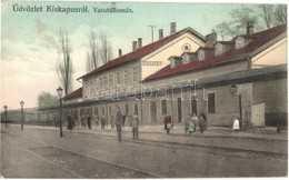 T2/T3 Kiskapus, Kleinkopisch, Copsa Mica; Vasútállomás, Vagonok / Bahnhof / Railway Station, Wagons (EK) - Unclassified