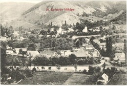 ** T1/T2 Kristyor, Hunyadkristyor, Criscior; Látkép, Templom, Híd. Kiadja Adelmann József / General View, Church, Bridge - Ohne Zuordnung