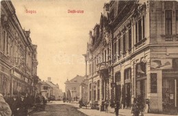 * T2 Lugos, Lugoj; Deák Utca, Turul Cipőgyár, Reiter Emil és Barth Károly üzlete. Sziklai Lajos Kiadása / Street, Shops - Unclassified