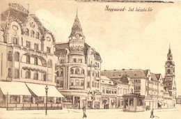 * T2/T3 Nagyvárad, Szent László Tér, Fekete Sas Szálloda / Square, Hotel, So. Stpl - Zonder Classificatie