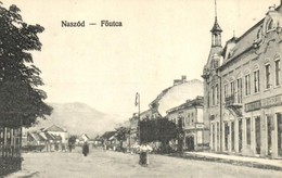 ** T2 Naszód, Nasaud; Fő Utca, Pollák és Siegelstein üzlete / Main Square With Shops - Non Classés