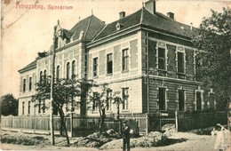 T3 1915 Petrozsény, Petrosani; Gimnázium. W. L. Bp. 1685. / High School, Street View (EB) - Unclassified