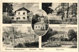 T2/T3 Püspökfürdő, Baile 1 Mai (Váradszentmárton, Sanmartin); Erzsébet Szálloda, Park, Kápolna, Nagy étterem / Hotel, Pa - Unclassified