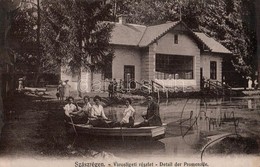 T2 1909 Szászrégen, Reghin; Városliget, Csónakázók / Park With People In A Boat - Unclassified