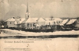 T3 Székelykeresztúr, Cristuru Secuiesc, Kristur; Unitárius Gimnázium és Környéke Télen / Grammar School In Winter (EB) - Unclassified