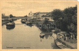 ** T3 Temesvár, Timisoara; Józsefváros, Bega Részlet, Uszály / Iosefin, Riverside, Barge, Bridge  (EM) - Ohne Zuordnung