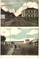 * T2/T3 Tövis, Teius; Oroszlán Szálloda, Fő Tér, Patak / Hotel And Main Square (fl) - Ohne Zuordnung