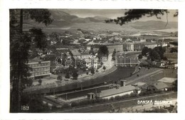 T2 Besztercebánya, Banská Bystrica; Látkép A Garam Folyóval, Uszoda, Vasúti Vonal / General View With Hron River, Swimmi - Non Classés