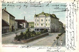 T2/T3 1903 Besztercebánya, Banská Bystrica; Hungária Szálloda. Machold F. Kiadása / Hotel (kis Szakadás / Small Tear) - Ohne Zuordnung