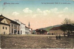 T2/T3 Dobsina, Fő Tér, Sárkány Boldizsár üzlete, Evangélikus Templom / Marktplatz / Main Square, Shops, Lutheran Church  - Unclassified