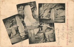 T2/T3 1900 Dobsina, Dobschau; Eishöhle Dobsina / Dobsinai Jégbarlang, Belsők. Kunstanstalt Jul. Kittl / La Grotte Glacie - Zonder Classificatie