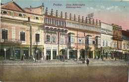 * T2/T3 1909 Eperjes, Presov; Rákóczi Ház, Jndrich Spira üzlete  / Shops (EK) - Non Classés