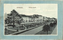 T2/T3 1911 Eperjes, Presov; Fő Utca. Divald Károly Fia / Main Street (EK) - Unclassified