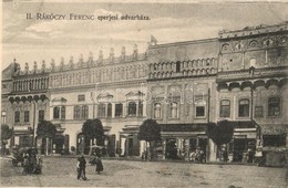 ** T2 Eperjes, Presov; II. Rákóczi Ferenc Udvarháza, üzletek. Holénia Béla Kiadása, Divald  / Mansion House Of Francis I - Non Classés