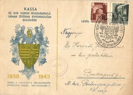 T2/T3 1938-1943 Kassa, Kosice; Sz. Kir. Város Felszabadulásának ötödik évfordulója Emlékére. Kiadja A Cassovai Bélyeggyű - Ohne Zuordnung