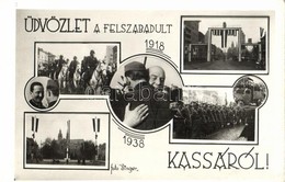 ** T1/T2 1918-1938 Kassa, Kosice; Üdvözlet A Felszabadult Városból! Bevonulási Képek. Foto Singer / Entry Of The Hungari - Zonder Classificatie