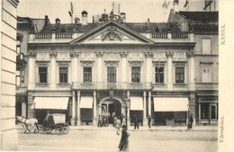 T2 1906 Kassa, Kosice; Városháza, Maurer Adolf üzlete, Gyógyszertár. Kiadja Nyulászi Béla / Town Hall, Shops, Pharmacy - Zonder Classificatie