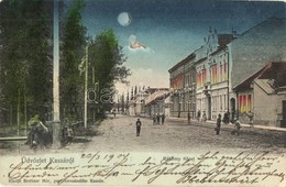 T3 1904 Kassa, Kosice; Rákóczi Körút, Utcakép. Kiadja Breitner Mór / Street View (kis Szakadás / Small Tear) - Non Classés