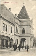 T2/T3 1914 Kisszeben, Zeben, Sabinov; Fő Utca, Városháza, Patocska József üzlete és Saját Kiadása / Main Street, Town Ha - Non Classés