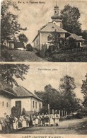 T3/T4 1928 Lest (Kékkő, Modry Kamen); Evangélikus Iskola, Utca Falubeliekkel / Ev. A.v. Ludová Skola, Havlíckova Ulica / - Unclassified