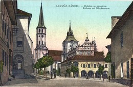 ** T1 Lőcse, Levoca; Harangtorony és Városháza / Radnica So Zvonicou / Town Hall And Bell Tower - Zonder Classificatie