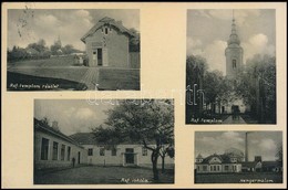 T2/T3 Nagysalló, Tekovské Sarluhy, Tekovské Luzany;  Református Templom és Iskola, üzlet, Hengermalom / Calvinist Church - Unclassified