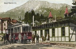 T2/T3 1922 Ótátrafüred, Altschmecks, Stary Smokovec (Tátra, Tatry); Siklóvasút Vasútállomás Poprád Felé, Vonat / Funicul - Non Classés