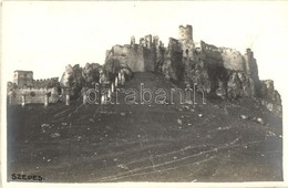 ** T2/T3 Szepesváralja, Spisské Podhradie; Várrom / Castle Ruins. Photo (ragasztónyom / Gluemark) - Unclassified