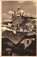 T2/T3 1949 Trencsén, Trencín; Óváros A Várral / Old Town With Castle (EK) - Non Classés