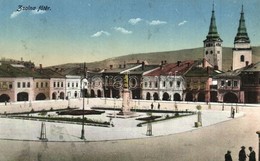 T2 Zsolna, Sillein, Zilina; Fő Tér, Templomok / Main Square With Churches - Zonder Classificatie