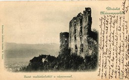 T2/T3 Huszt, Madártávlat A Várrommal; Kaufmann Ábrahám Kiadása / View With The Ruins Of The Castle (EK) - Sin Clasificación