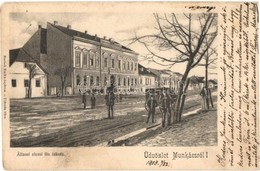 T3 1903 Munkács, Mukacheve, Mukacevo; Állami Elemi Fiú Iskola, Utcakép. Kiadja Bertsik Emil / Elementary School For Boys - Ohne Zuordnung