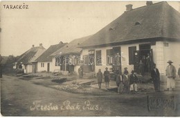 * T2/T3 ~1923 Taracköz, Teresva (Podk. Rus); Utcakép Rezmovich Viktor üzletével. Itt Született Móricz Károly / Street Vi - Non Classés