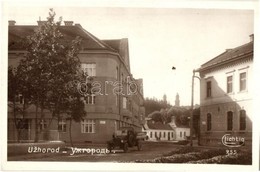 ** T1 Ungvár, Uzshorod, Uzhorod; Utcakép, A Plzensky Prazdroj (Pilsner Urquell) Sörgyár Teherautója, Görögkatolikus Szék - Unclassified